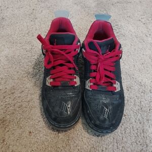 size 5 YOUTH Air Jordan Air Force Fusion 4 Laser Black